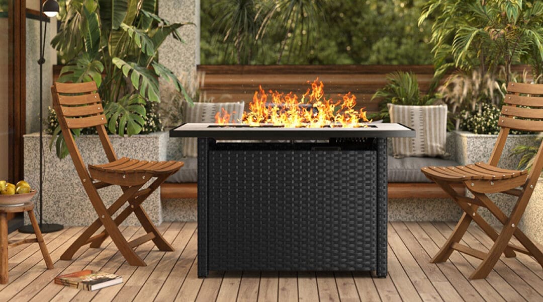 Gizoon 45″ Gas Outdoor Patio Fire Pit Table Review