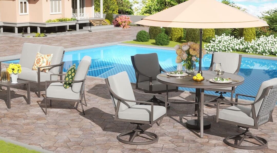 Natural Expressions Swivel Chair 5-Piece Patio Dining Set Review