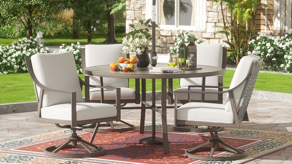 Natural Expressions Swivel Chair Patio Dining Set to Enjoy Your Outdoor Spaces