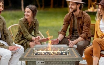 SereneLife Wicker Outdoor Propane Fire Pit Table Review