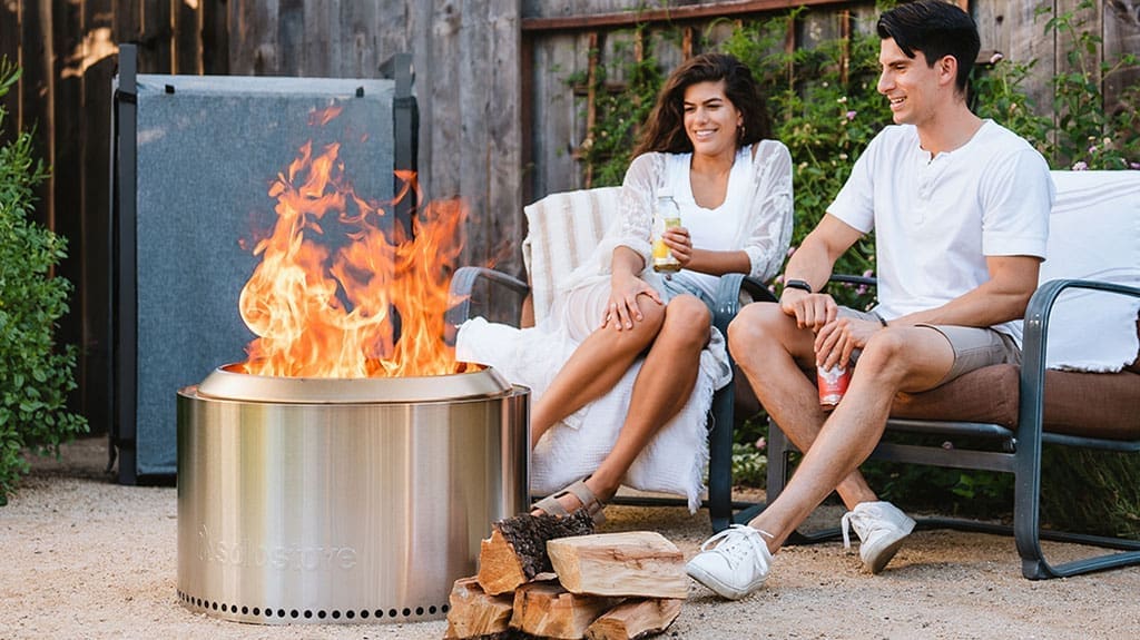 Solo Stove Yukon Smokeless Fire Pit - Stainless Steel Wood Burning Portable FirePit