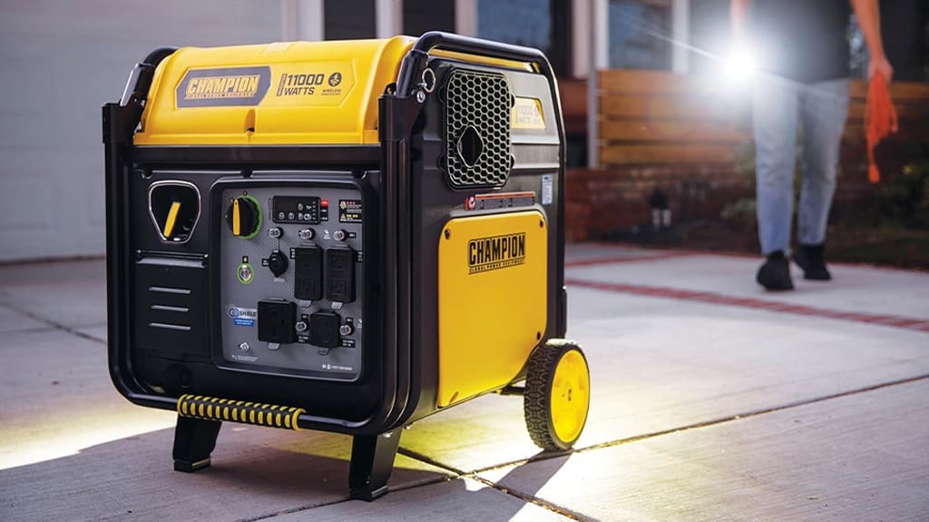Champion Power Equipment 11000-Watt Wireless Remote Start Home Backup Portable Inverter Generator with Quiet Technology and CO Shield Champion Power Equipment 11000-Watt Wireless Remote Start Home Backup Portable Inverter Generator with Quiet Technology and CO Shield