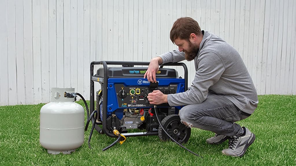 Westinghouse Outdoor Power Equipment 14500 Peak Watt Tri-Fuel Home Backup and Portable Generator with Remote Electric Start