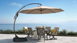 Patio Umbrella for Comfort to Enjoy Outdoor Spaces for Dining or Relaxing