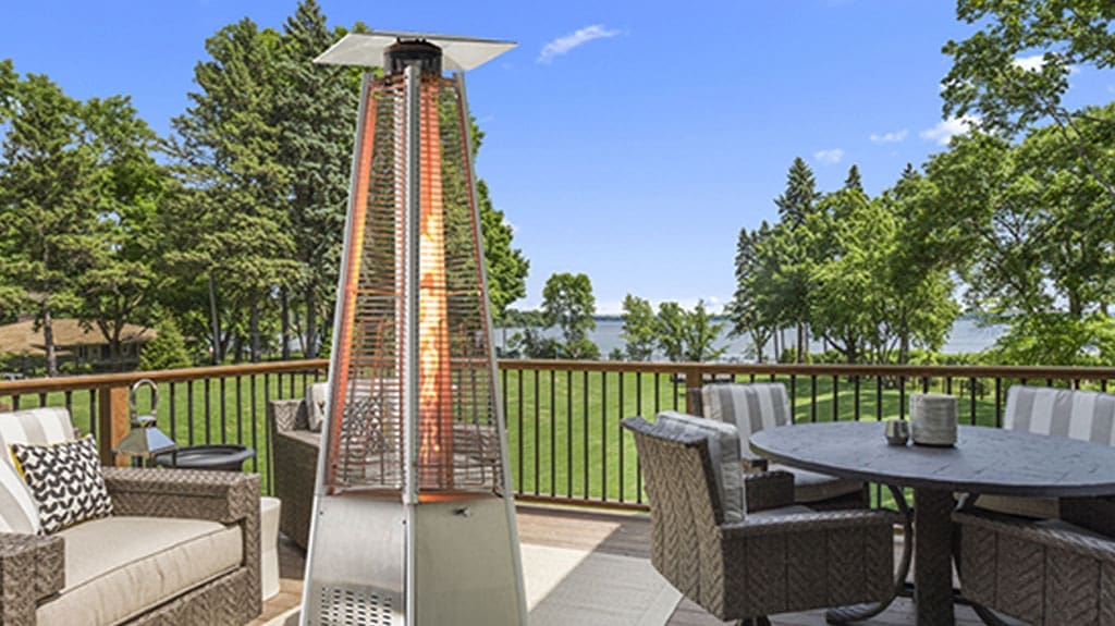 Yangming Outdoor Patio Pyramid Flame Heater - Portable Propane Heater for Large Space Outside