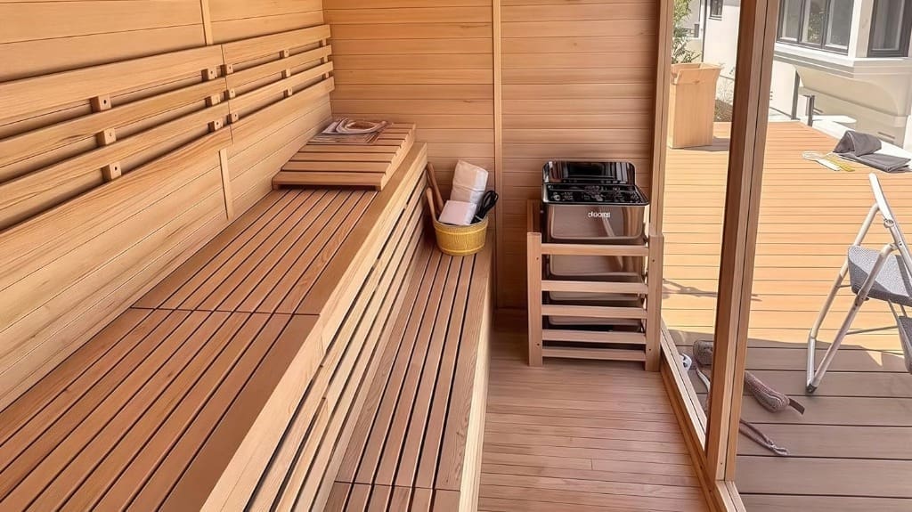 Customize Wood Burning Sauna for Your Patio at Home