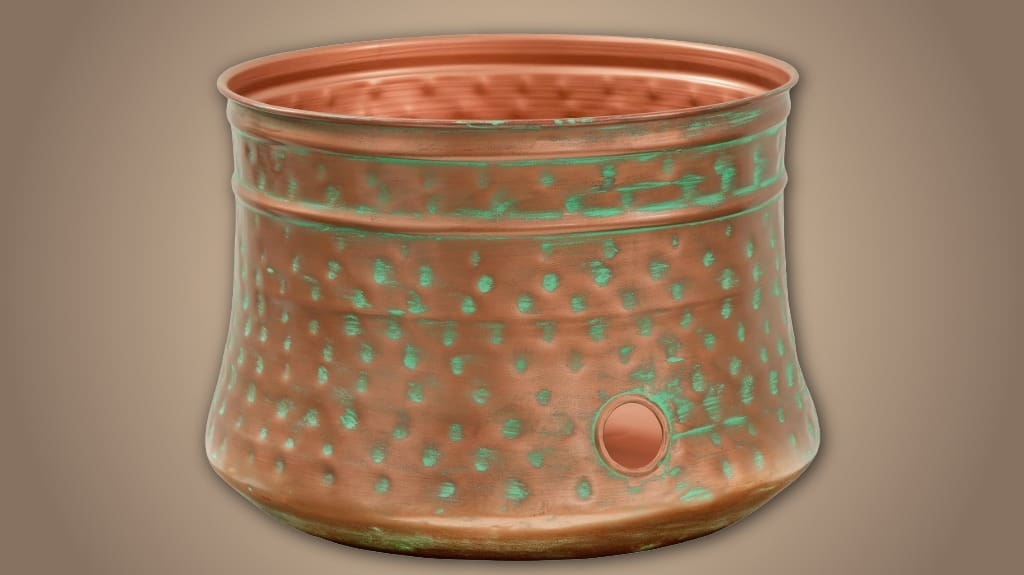 Liberty Garden 1917-G Hand Hammered Hose Pot - Patina Finish