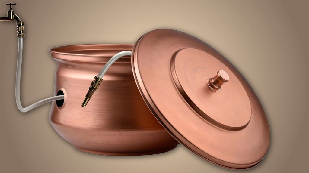 LifeSmart Garden Hose Holder Pot - Water Hose Storage with Lid