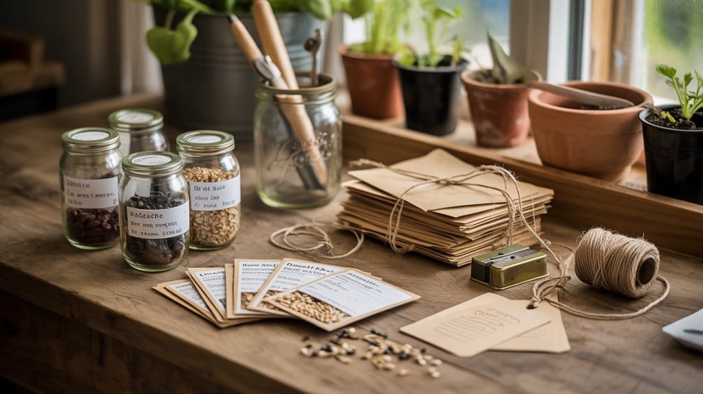 cool labeled dry seed storage