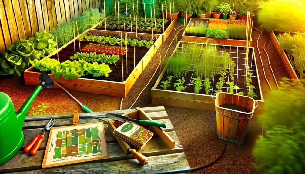 efficient small scale vegetable gardening