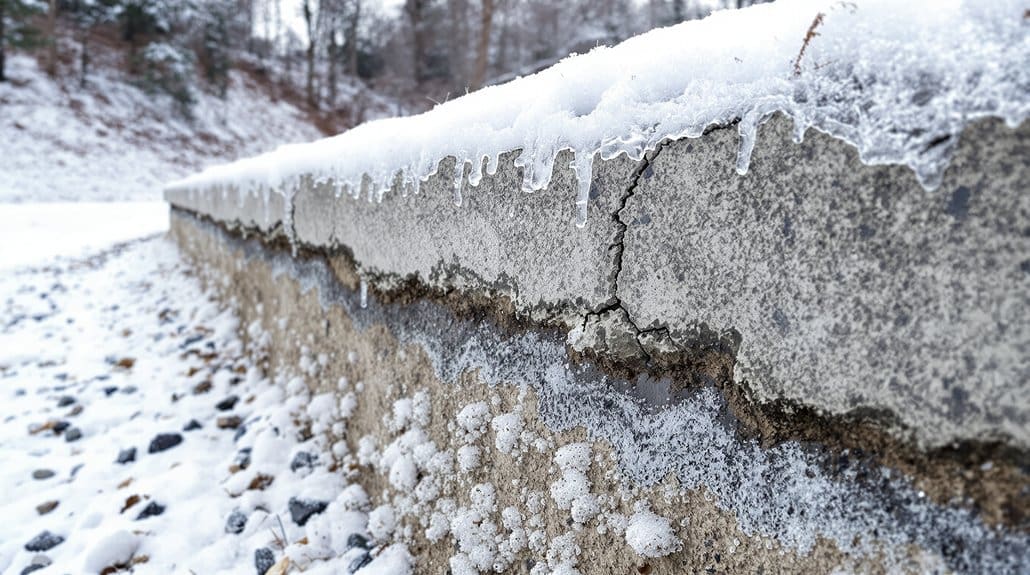 freeze thaw damage risk