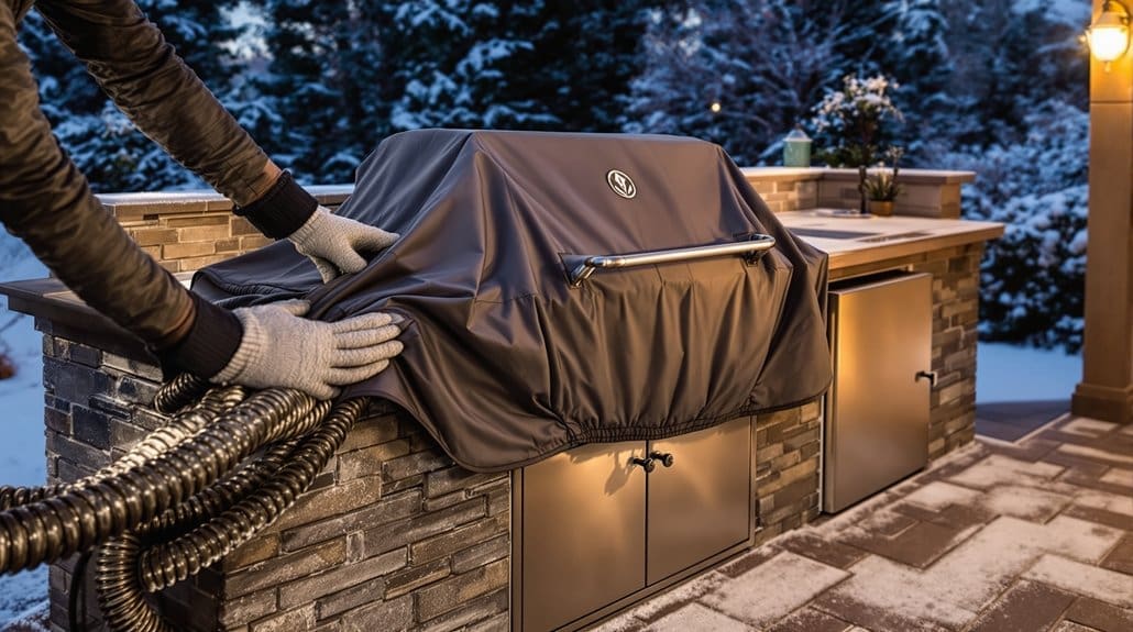 protecting built in outdoor appliances