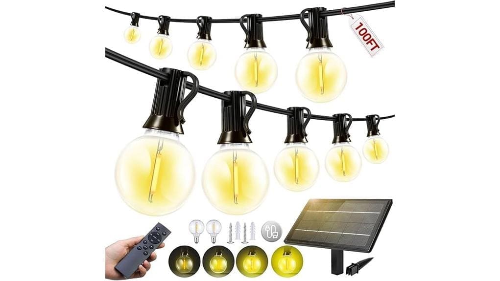100ft waterproof solar lights