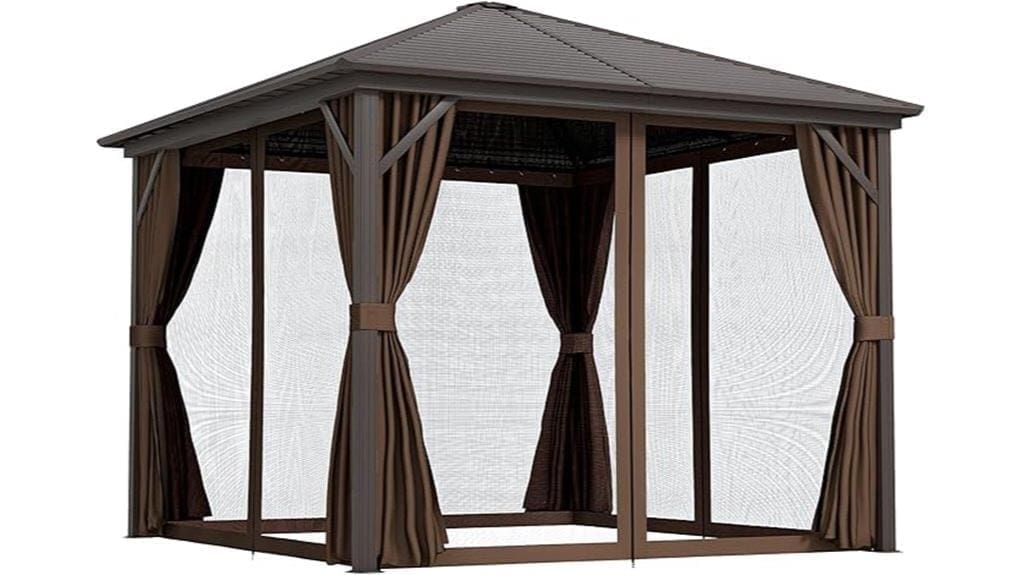 10x10 outsunny hardtop gazebo