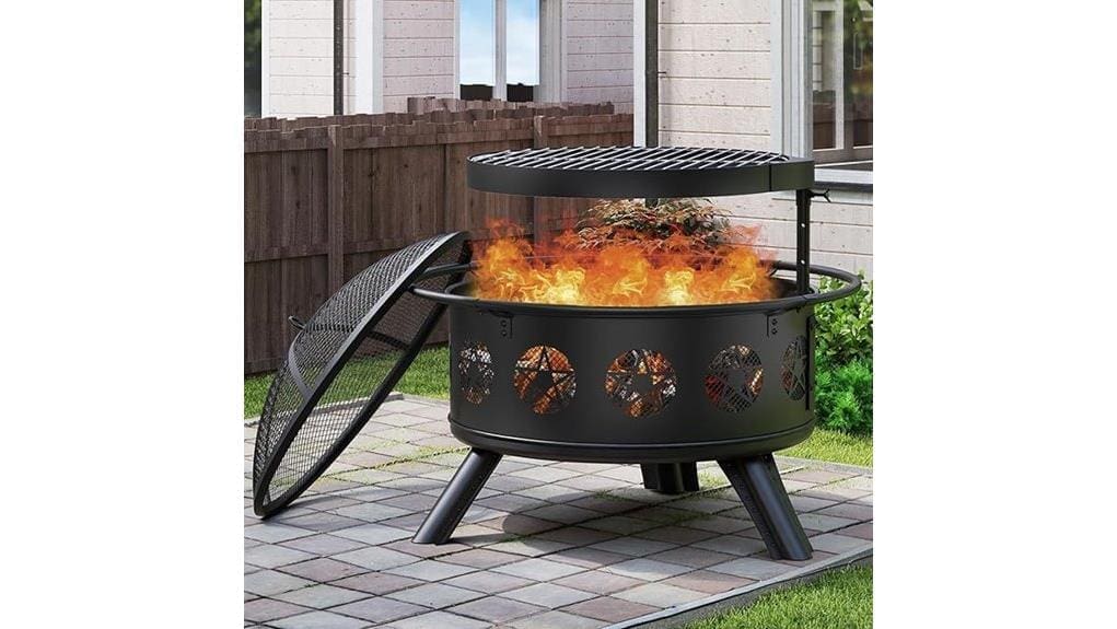 32 inch grillable fire pit