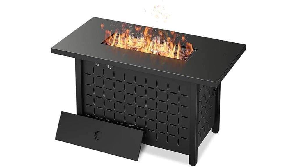 43 inch outdoor gas firepit