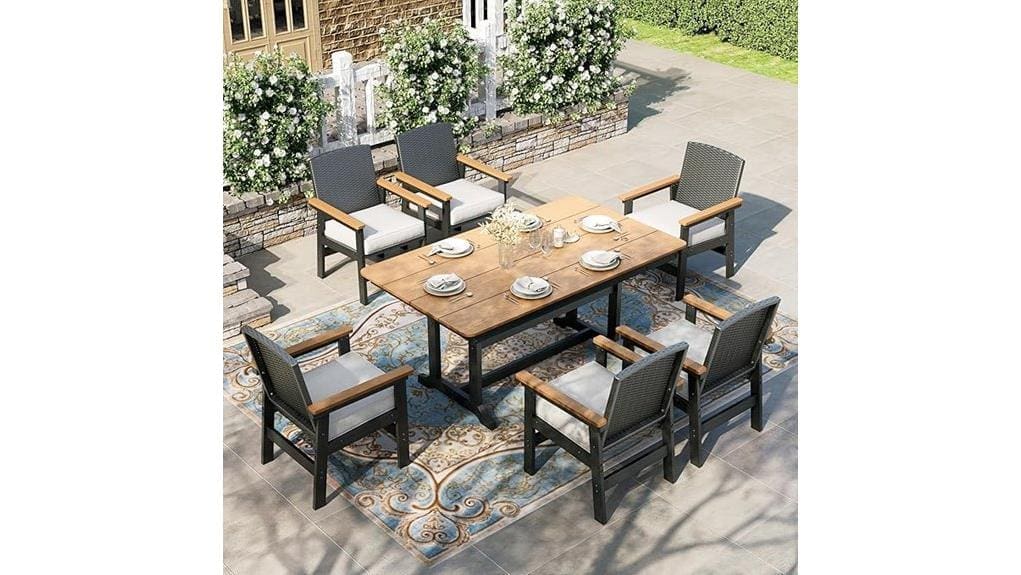 7 piece patio dining set