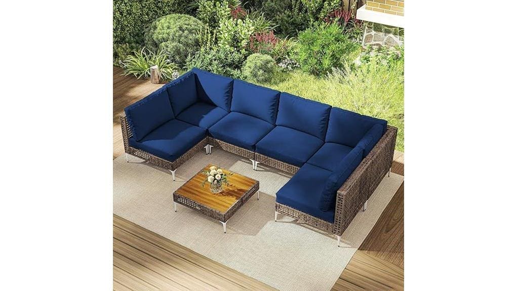 affordable stylish outdoor wicker set