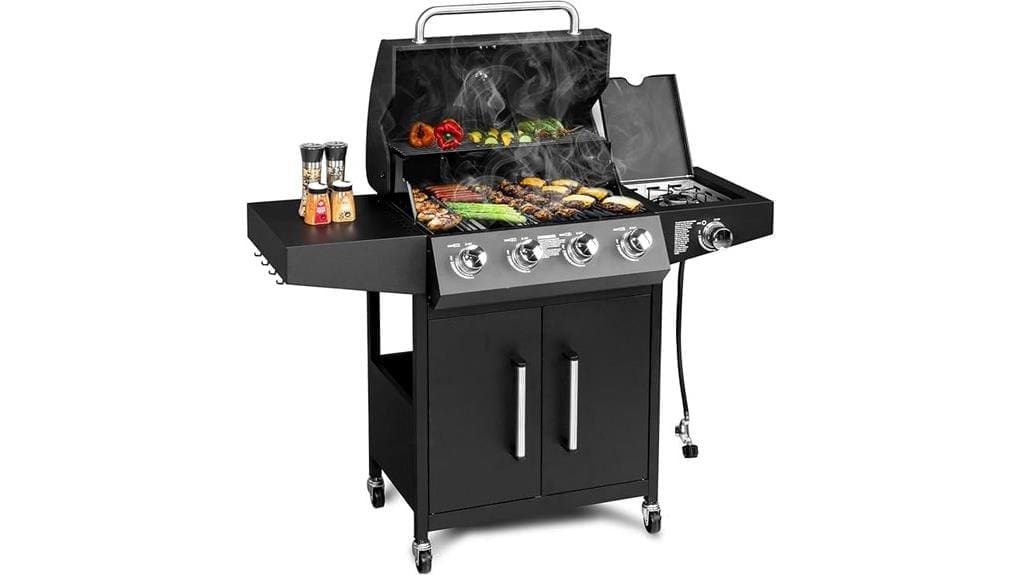 bonnlo four burner propane grill