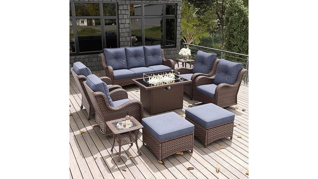 budget outdoor wicker seating set