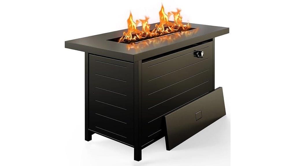 compact backyard propane warmth