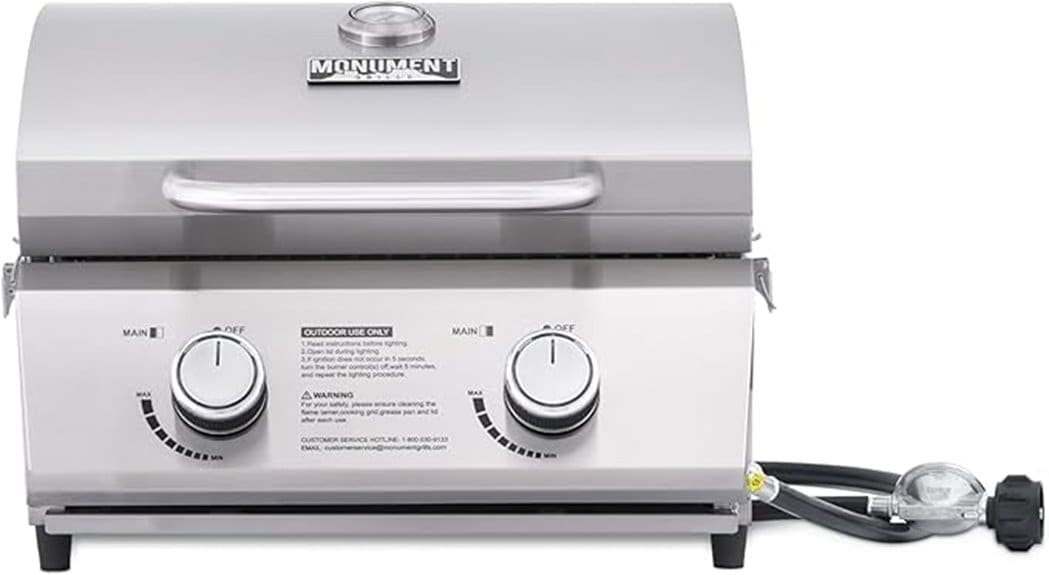 compact portable propane grill