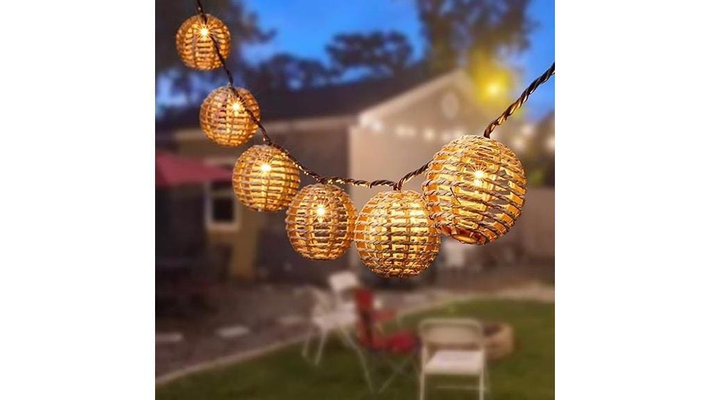decorative outdoor patio string lights