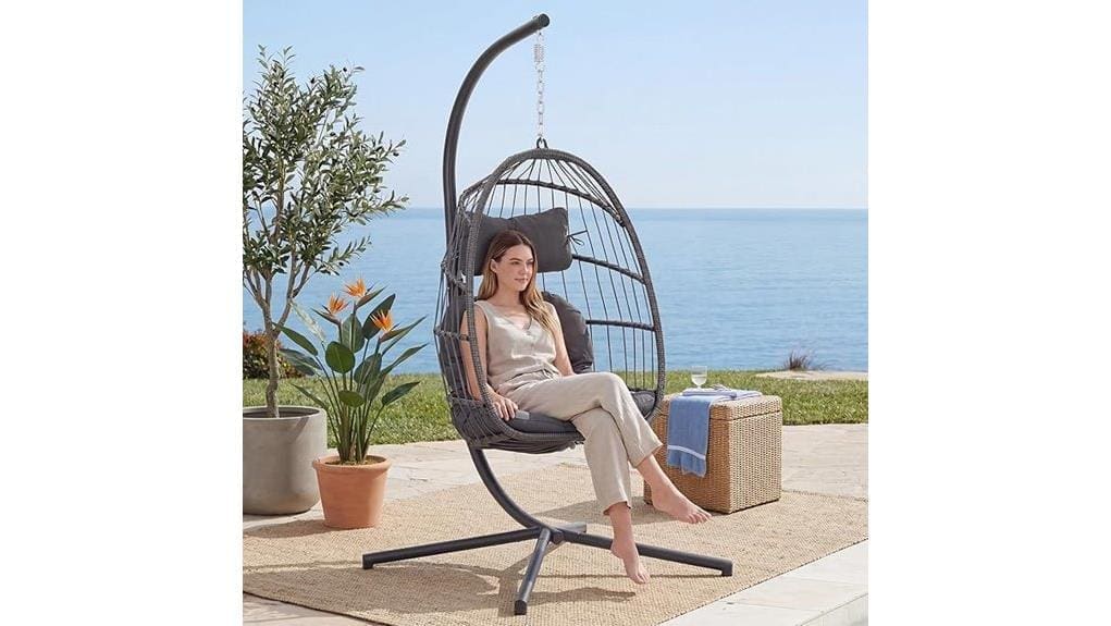 egg hanging chair with stand egg hanging chair with stand