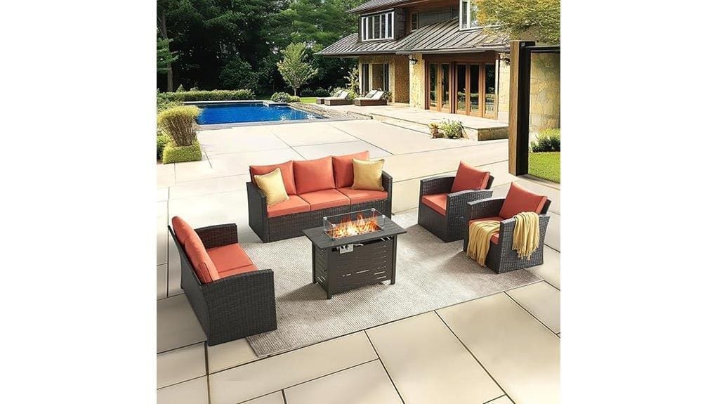 five piece outdoor patio set