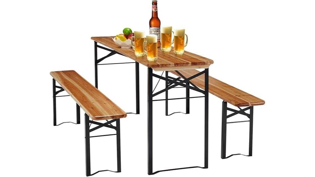 lightweight foldable picnic set