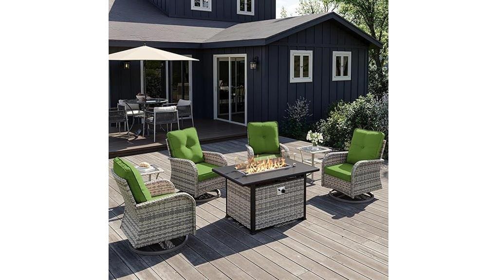 muphyers seven piece patio swivel