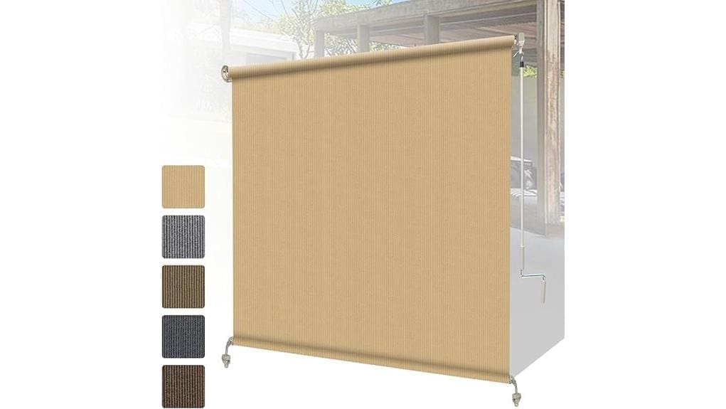 neutral light filtering roller shade