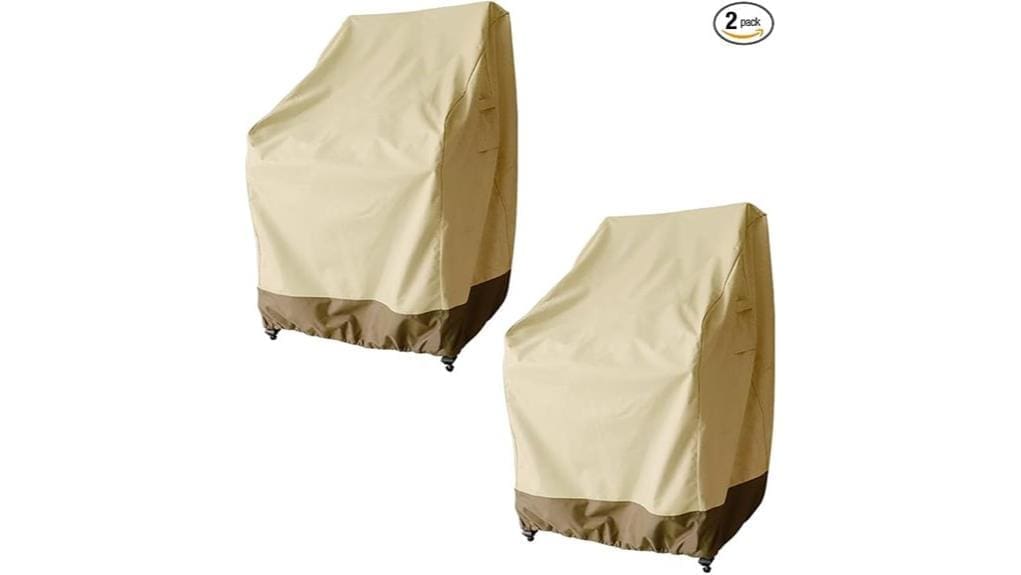 rutile waterproof patio chaircovers pack