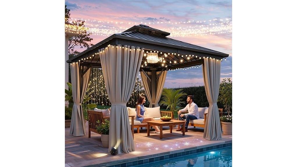 sturdy 10x10ft hardtop gazebo