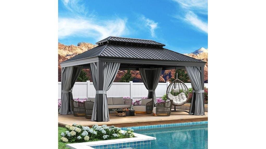 sturdy 12x16 permanent gazebo