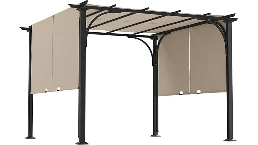 sturdy backyard shade structure