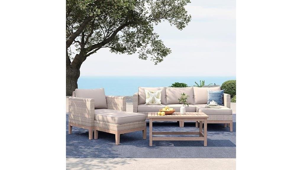 wicker outdoor patio furniture set