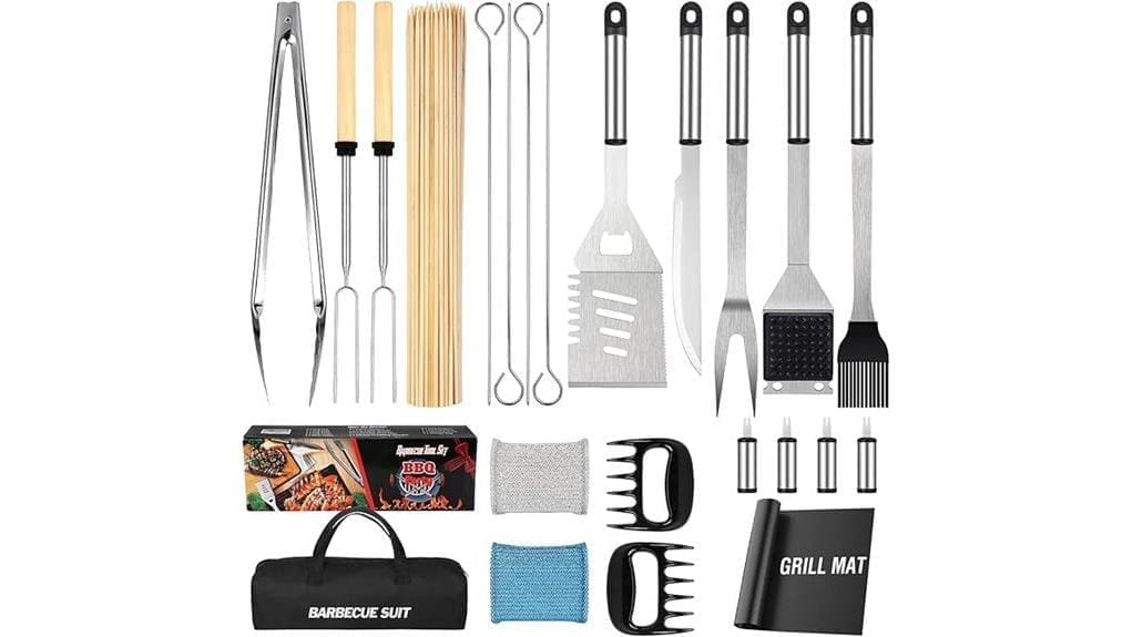 122 piece men s grilling set