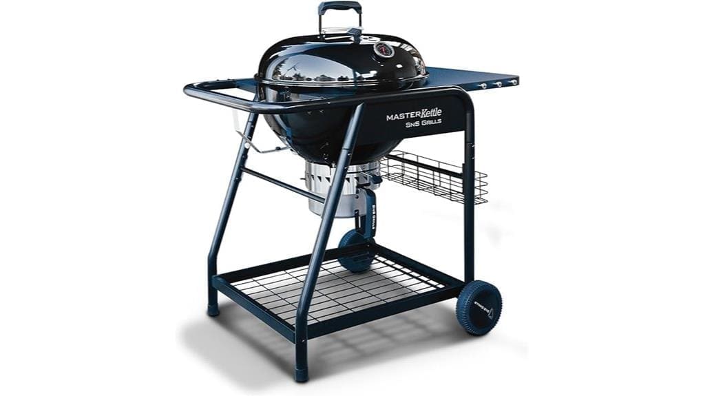 22 inch charcoal kettle smoker