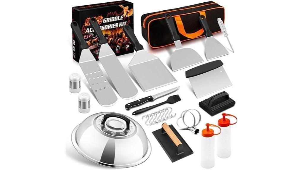 26 piece hasteel griddle set
