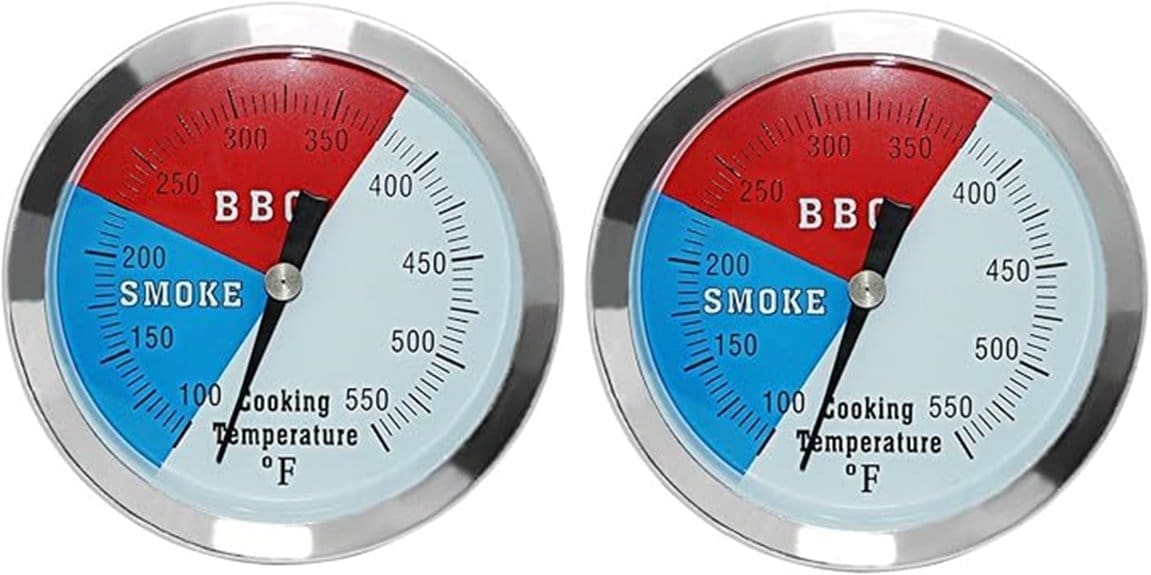3 1 8 inch bbq thermometer gauge