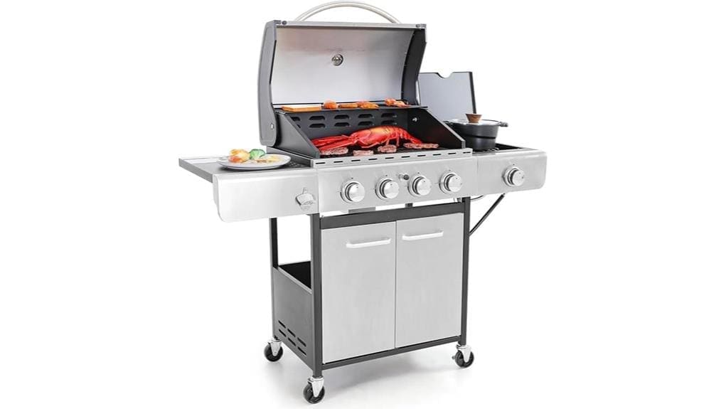 4 burner propane bbq grill