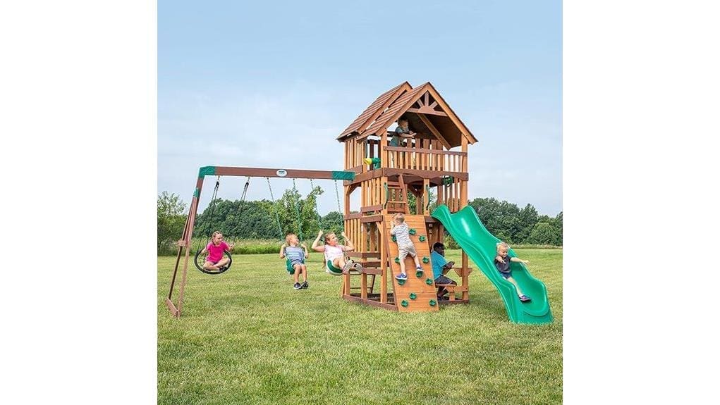cedar highlander swing set