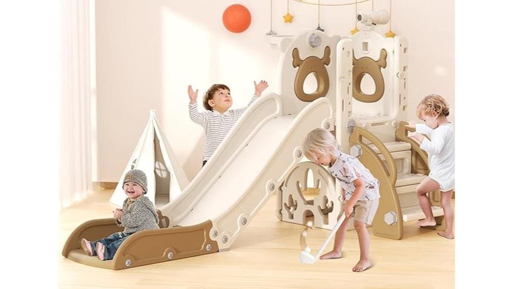 colorful small toddler slide