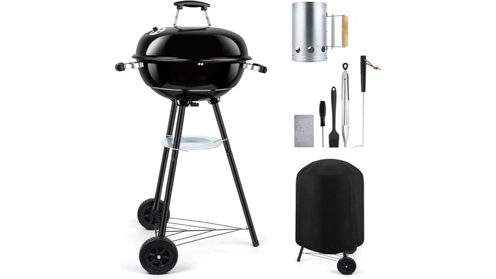 compact 18 inch charcoal kettle compact 18 inch charcoal kettle