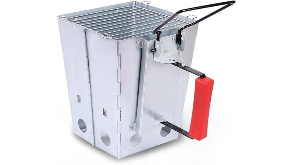 compact foldable charcoal chimney