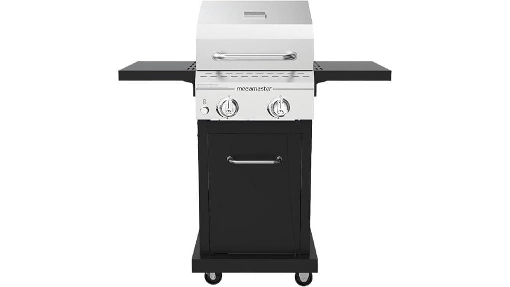 compact portable two burner grill