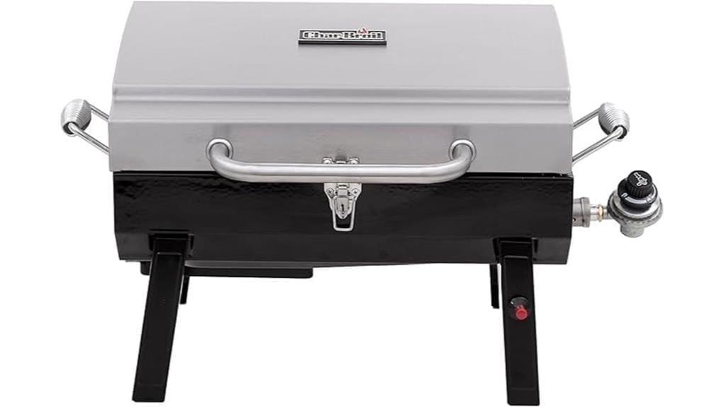 compact single burner portable grill