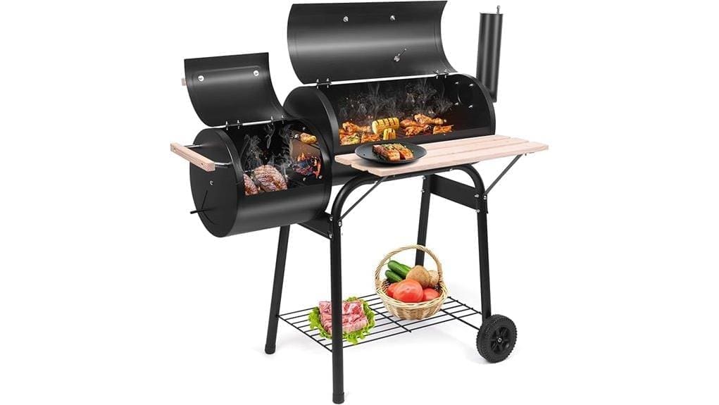 compact versatile backyard smoker grill