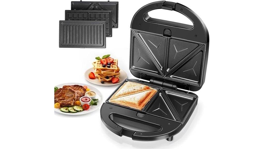 compact versatile countertop sandwich grill